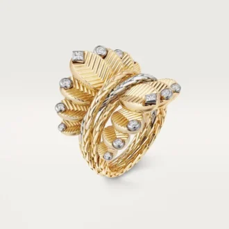 Grain De Cafe Ring, Diamonds