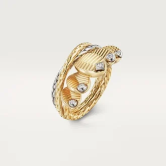 Grain De Cafe Ring, Diamonds