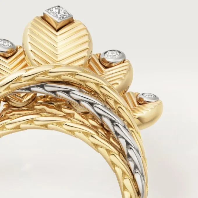 Grain De Cafe Ring, Diamonds Grain De Cafe Ring, Diamonds