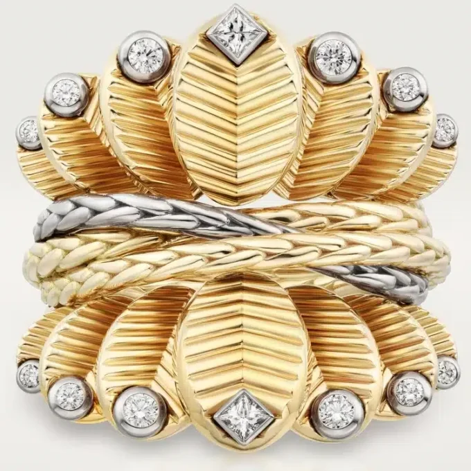 Grain De Cafe Ring, Diamonds Grain De Cafe Ring, Diamonds