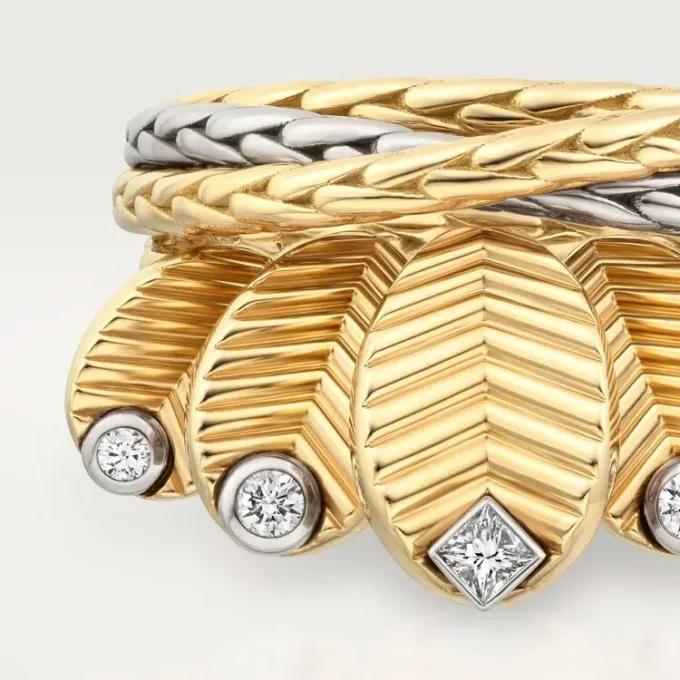 Grain De Cafe Ring, Diamonds Grain De Cafe Ring, Diamonds