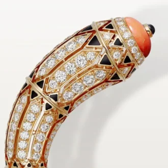 High Jewelry Bracelet – Rose Gold, Coral, Onyx, Black Lacquer, Diamonds – Cartier