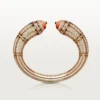 Geometrie & Contrastes Bracelet, Coral, Paved Geometrie & Contrastes Bracelet, Coral, Paved