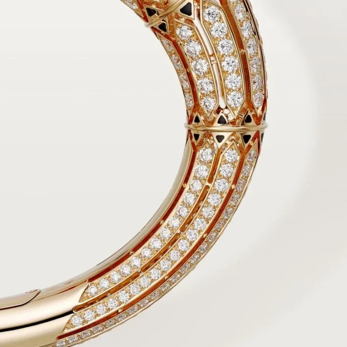 Geometrie & Contrastes Bracelet, Coral, Paved Geometrie & Contrastes Bracelet, Coral, Paved