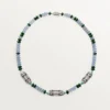 High Jewelry Necklace – White Gold, Chalcedony, Skarn, Turquoise, Black Lacquer, Diamonds – Cartier
