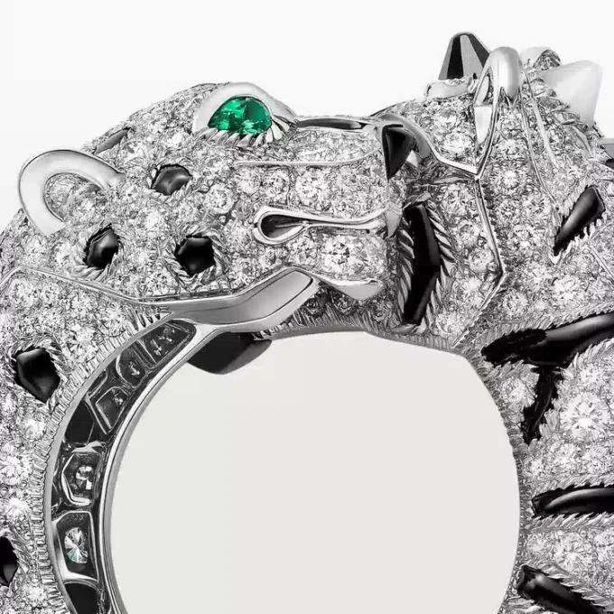 Indomptables De Cartier Ring, Paved Indomptables De Cartier Ring, Paved