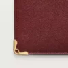 International Wallet with Gussets, Must De Cartier – Burgundy Calfskin, Golden Finish – Cartier International Wallet with Gussets, Must De Cartier – Burgundy Calfskin, Golden Finish – Cartier