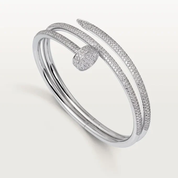 Juste Un Clou Bracelet, Double, Half-Paved Juste Un Clou Bracelet, Double, Half-Paved