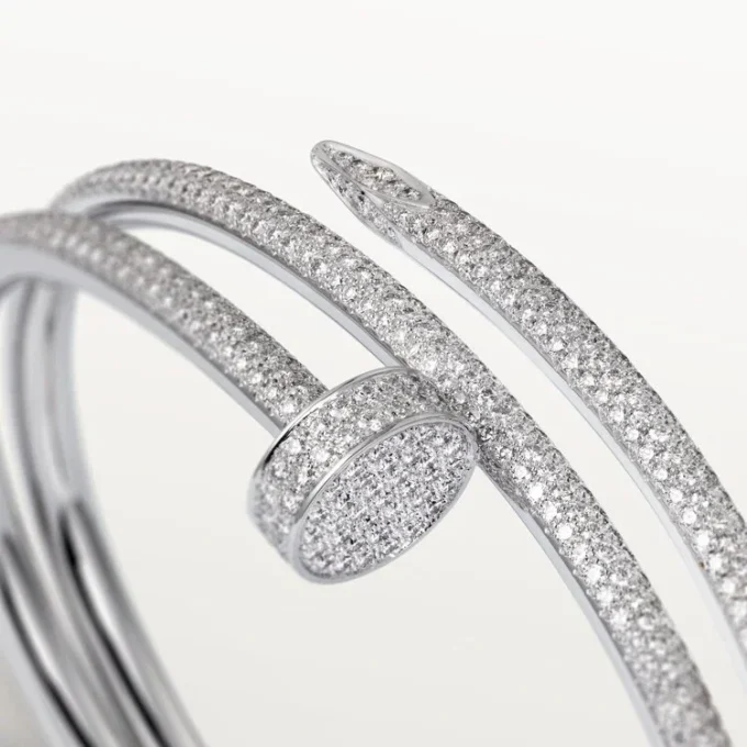 Juste Un Clou Bracelet, Double, Half-Paved Juste Un Clou Bracelet, Double, Half-Paved