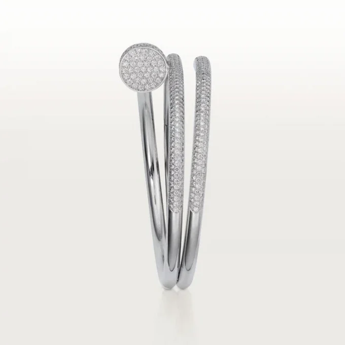 Juste Un Clou Bracelet, Double, Half-Paved Juste Un Clou Bracelet, Double, Half-Paved