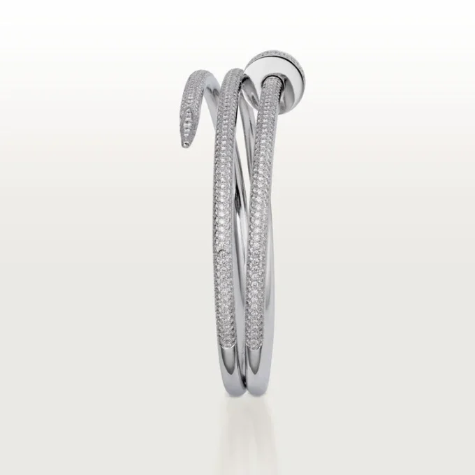 Juste Un Clou Bracelet, Double, Half-Paved Juste Un Clou Bracelet, Double, Half-Paved