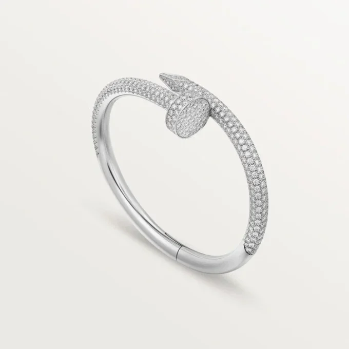 Juste Un Clou Bracelet, Large Model, Half-Paved