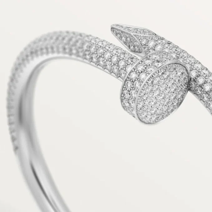 Juste Un Clou Bracelet, Large Model, Half-Paved