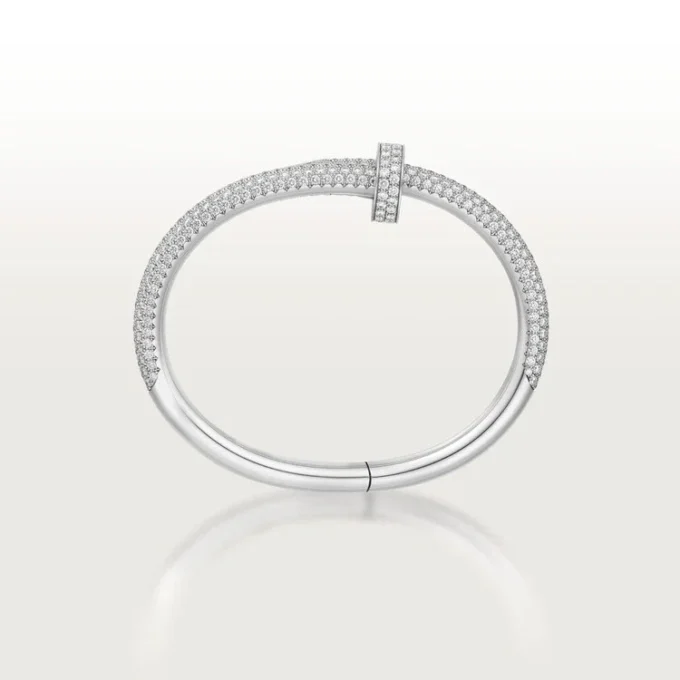 Juste Un Clou Bracelet, Large Model, Half-Paved