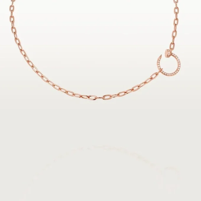 Juste Un Clou – Diamond Chain Necklace in Rose Gold | Cartier Us Juste Un Clou – Diamond Chain Necklace in Rose Gold | Cartier Us