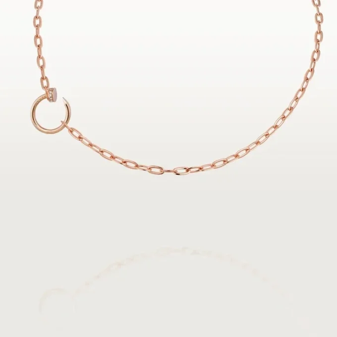 Juste Un Clou – Diamond Chain Necklace in Rose Gold | Cartier Us Juste Un Clou – Diamond Chain Necklace in Rose Gold | Cartier Us