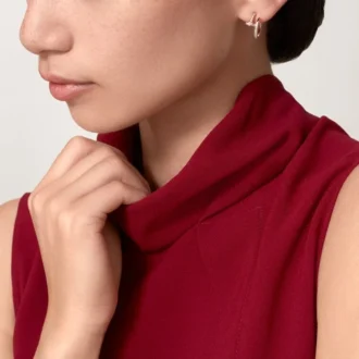 Juste Un Clou Diamond Hoop Earrings, Rose Gold | Cartier Us