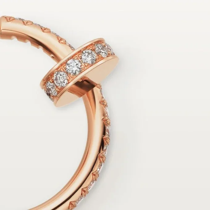 Juste Un Clou Diamond Hoop Earrings, Rose Gold | Cartier Us Juste Un Clou Diamond Hoop Earrings, Rose Gold | Cartier Us