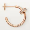 Juste Un Clou Diamond Hoop Earrings, Rose Gold | Cartier Us Juste Un Clou Diamond Hoop Earrings, Rose Gold | Cartier Us