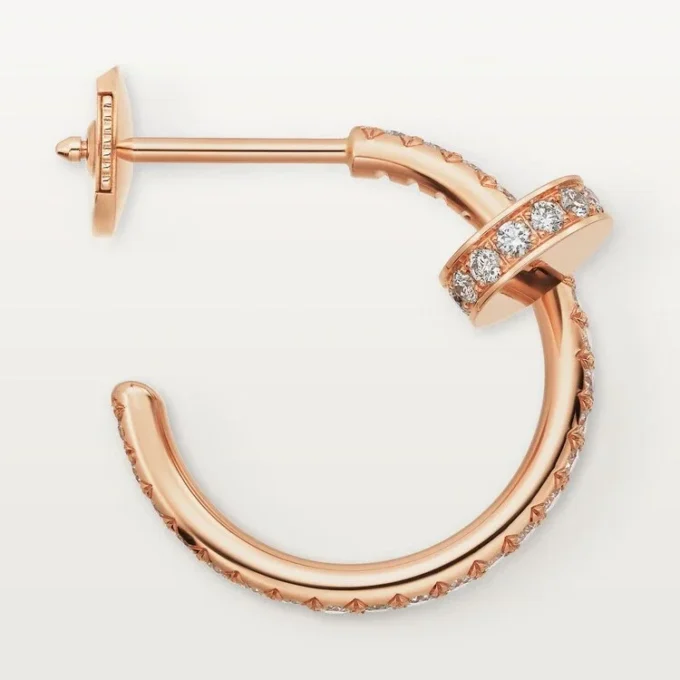 Juste Un Clou Diamond Hoop Earrings, Rose Gold | Cartier Us Juste Un Clou Diamond Hoop Earrings, Rose Gold | Cartier Us