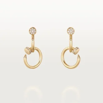 Juste Un Clou Earrings, Double, Diamonds