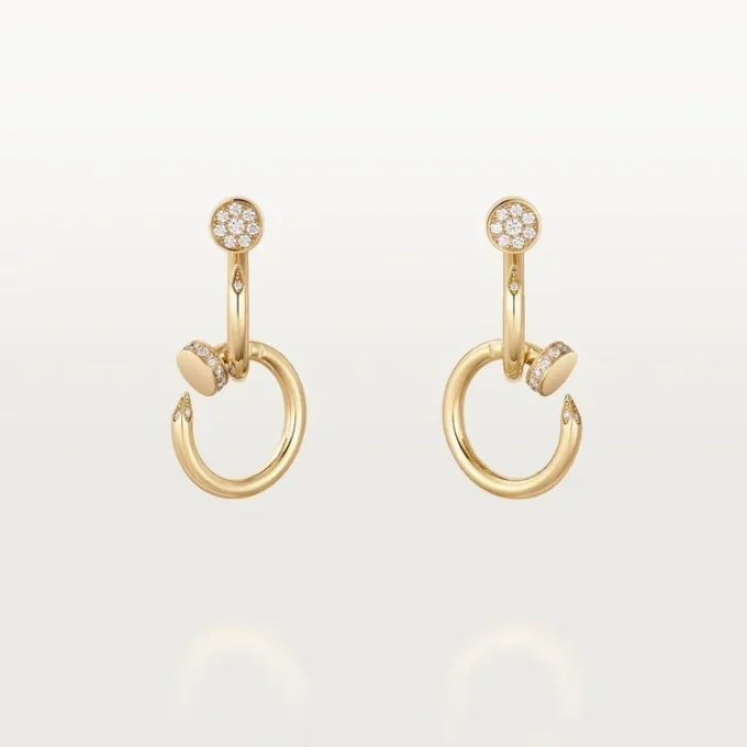 Juste Un Clou Earrings, Double, Diamonds