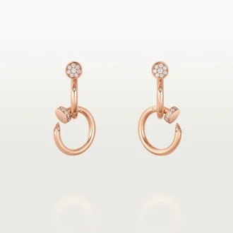 Juste Un Clou Earrings, Double, Diamonds