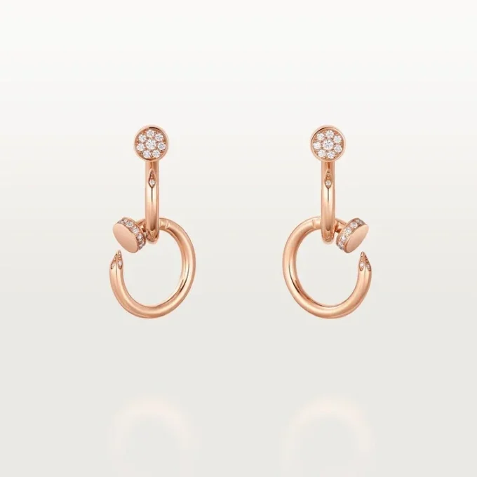 Juste Un Clou Earrings, Double, Diamonds