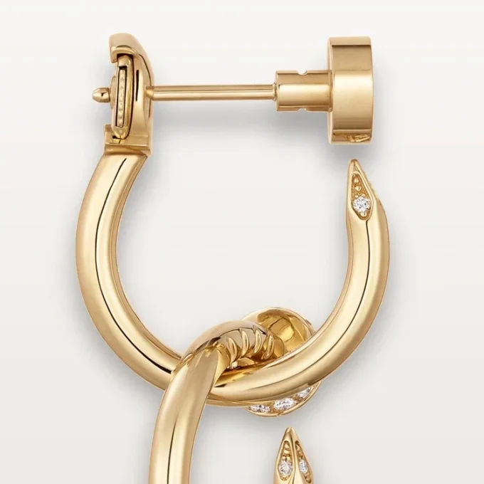 Juste Un Clou Earrings, Double, Diamonds