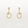 Juste Un Clou Earrings, Double, Paved Juste Un Clou Earrings, Double, Paved