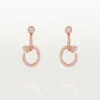 Juste Un Clou Earrings, Double, Paved Juste Un Clou Earrings, Double, Paved