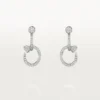 Juste Un Clou Earrings, Double, Paved