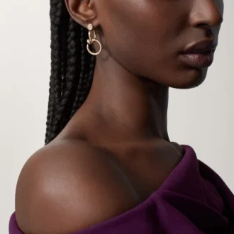 Juste Un Clou Earrings, Double, Paved