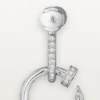 Juste Un Clou Earrings, Double, Paved