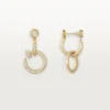 Juste Un Clou Earrings, Double, Paved Juste Un Clou Earrings, Double, Paved