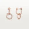 Juste Un Clou Earrings, Double, Paved Juste Un Clou Earrings, Double, Paved