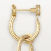 Juste Un Clou Earrings, Double, Paved Juste Un Clou Earrings, Double, Paved