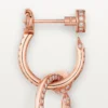 Juste Un Clou Earrings, Double, Paved Juste Un Clou Earrings, Double, Paved