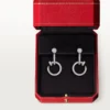 Juste Un Clou Earrings, Double, Paved