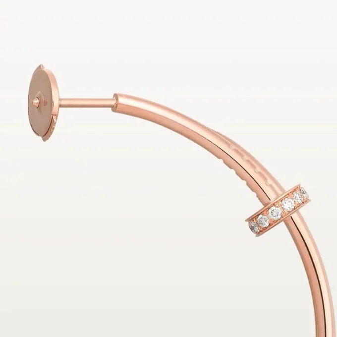 Juste Un Clou Earrings – Pink Gold, Diamonds – Cartier Juste Un Clou Earrings – Pink Gold, Diamonds – Cartier