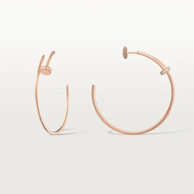 Juste Un Clou Earrings – Pink Gold, Diamonds – Cartier Juste Un Clou Earrings – Pink Gold, Diamonds – Cartier