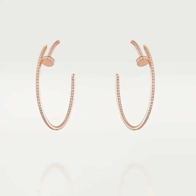 Juste Un Clou Earrings – Rose Gold, Diamonds – Cartier Juste Un Clou Earrings – Rose Gold, Diamonds – Cartier