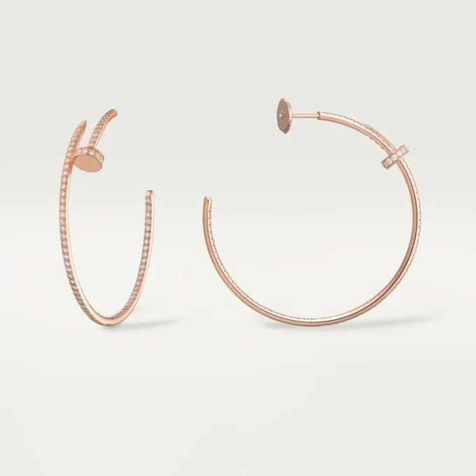 Juste Un Clou Earrings – Rose Gold, Diamonds – Cartier Juste Un Clou Earrings – Rose Gold, Diamonds – Cartier