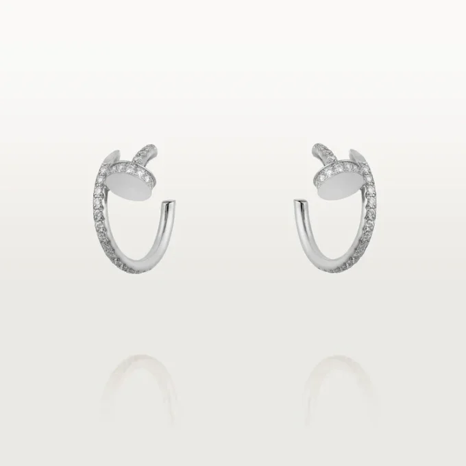 Juste Un Clou Earrings – White Gold, Diamonds – Cartier Juste Un Clou Earrings – White Gold, Diamonds – Cartier