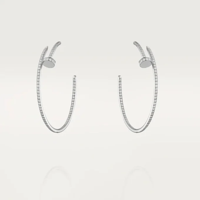 Juste Un Clou Earrings – White Gold, Diamonds – Cartier Juste Un Clou Earrings – White Gold, Diamonds – Cartier