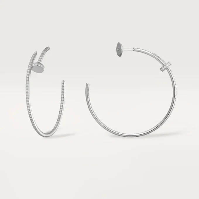 Juste Un Clou Earrings – White Gold, Diamonds – Cartier Juste Un Clou Earrings – White Gold, Diamonds – Cartier