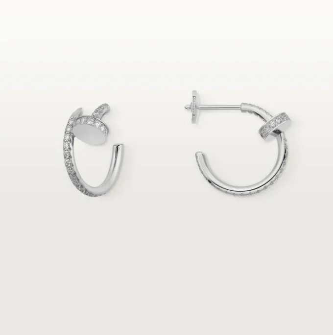 Juste Un Clou Earrings – White Gold, Diamonds – Cartier Juste Un Clou Earrings – White Gold, Diamonds – Cartier
