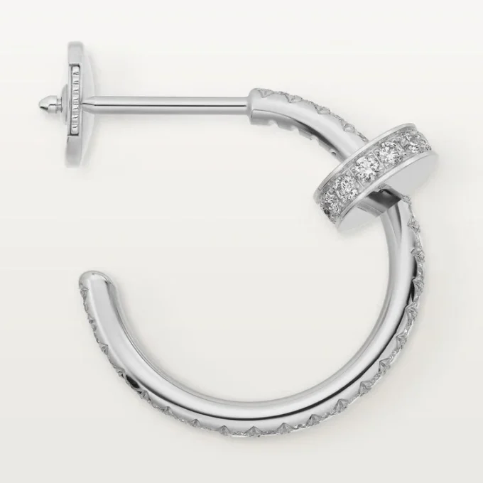 Juste Un Clou Earrings – White Gold, Diamonds – Cartier Juste Un Clou Earrings – White Gold, Diamonds – Cartier