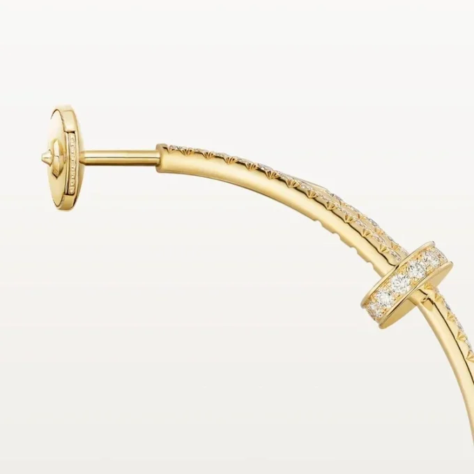 Juste Un Clou Hoop Earrings, Large Model, Paved Juste Un Clou Hoop Earrings, Large Model, Paved