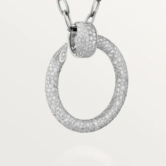 Juste Un Clou Long Necklace, Multiwear, Extra-Large Model, Paved